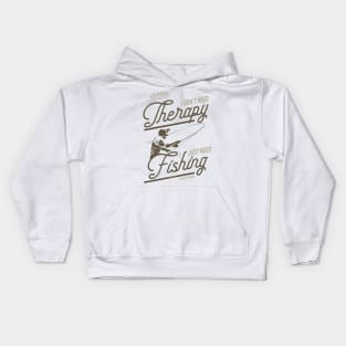 Fishing Therapy Kids Hoodie